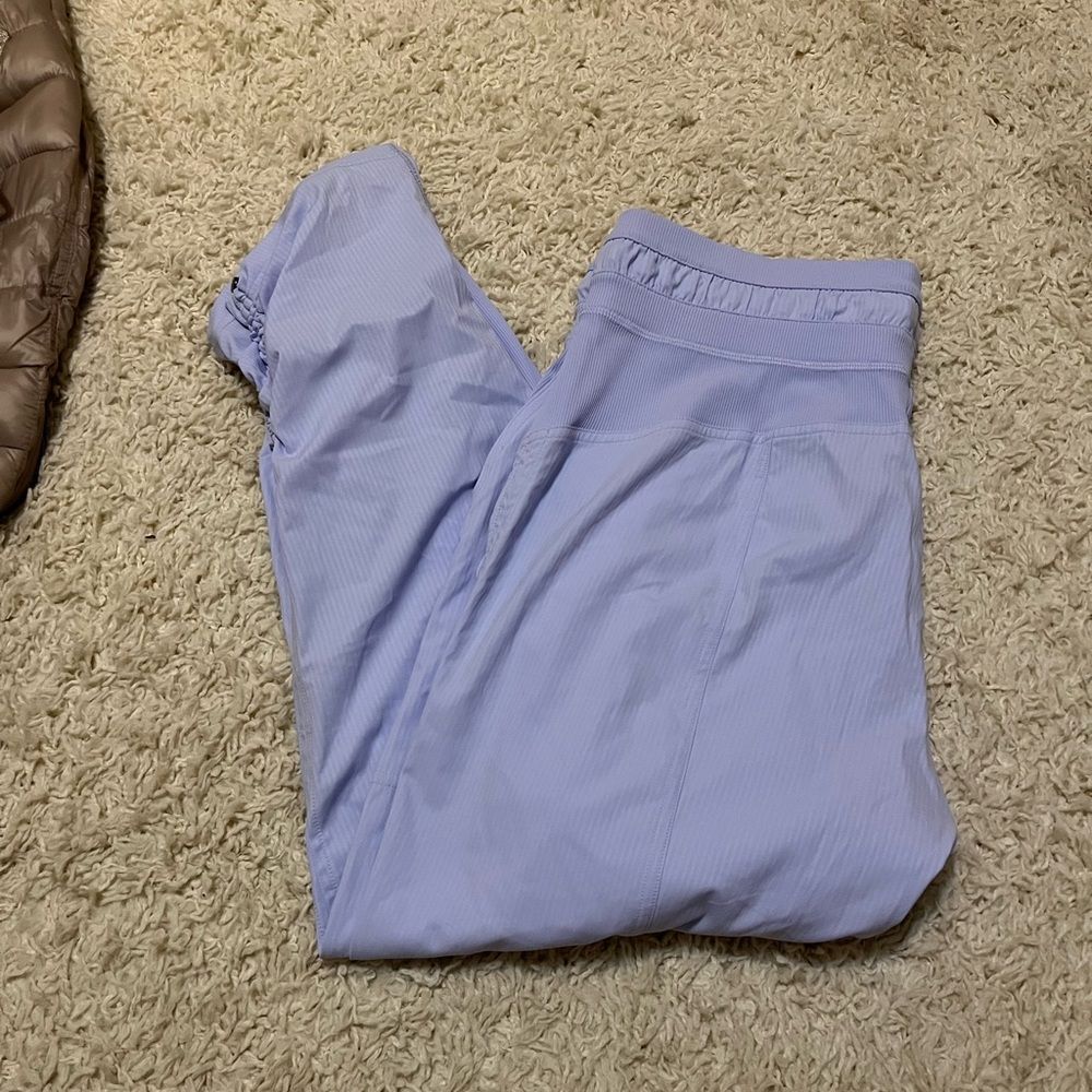 lululemon dance studio cropped pants pastel blue size 6